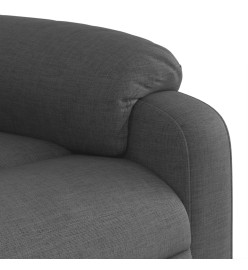 Fauteuil inclinable de massage électrique gris foncé tissu