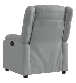 Fauteuil inclinable électrique Gris clair Tissu