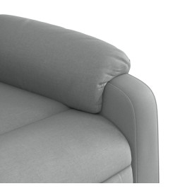 Fauteuil inclinable électrique Gris clair Tissu