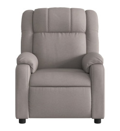 Fauteuil inclinable électrique Taupe Tissu