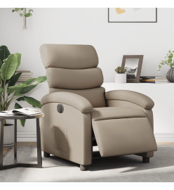 Fauteuil inclinable électrique Cappuccino Similicuir