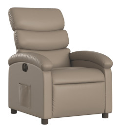 Fauteuil inclinable électrique Cappuccino Similicuir