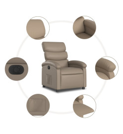 Fauteuil inclinable électrique Cappuccino Similicuir