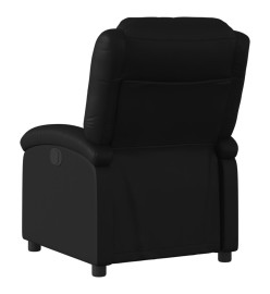 Fauteuil inclinable électrique Noir Similicuir