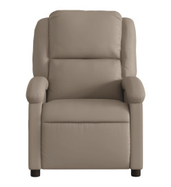 Fauteuil de massage inclinable électrique cappuccino similicuir