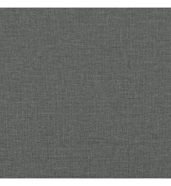 Canapé 3 places avec oreillers gris foncé 180 cm tissu