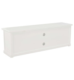 Meuble TV Blanc 120x30x40 cm Bois