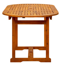 Table à dîner de jardin (120-170)x80x75 cm Bois d'acacia massif