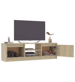 Meuble TV Chêne sonoma 120x30x35,5 cm Aggloméré