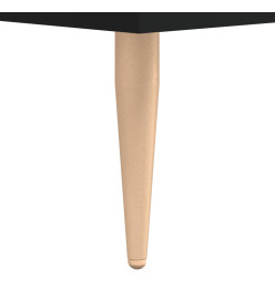 Bureau noir 140x50x75 cm bois d'ingénierie