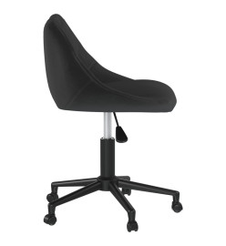 Chaise pivotante de bureau Noir Velours