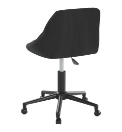 Chaise pivotante de bureau Noir Velours