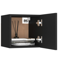 Ensemble de meubles TV 8 pcs Noir Aggloméré