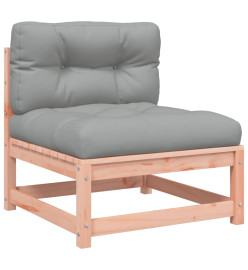 Canapé de jardin sans accoudoirs coussins bois massif douglas