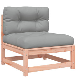 Canapé de jardin sans accoudoirs coussins bois massif douglas