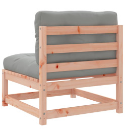 Canapé de jardin sans accoudoirs coussins bois massif douglas