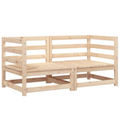 Canapés d'angle de jardin 2 pcs 70x70x67 cm bois de pin massif