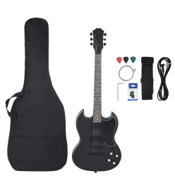 Guitare électrique pour débutants avec sac noir 4/4 39"