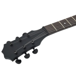 Guitare électrique pour débutants avec sac noir 4/4 39"