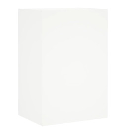 Unités murales TV 5 pcs blanc bois d'ingénierie