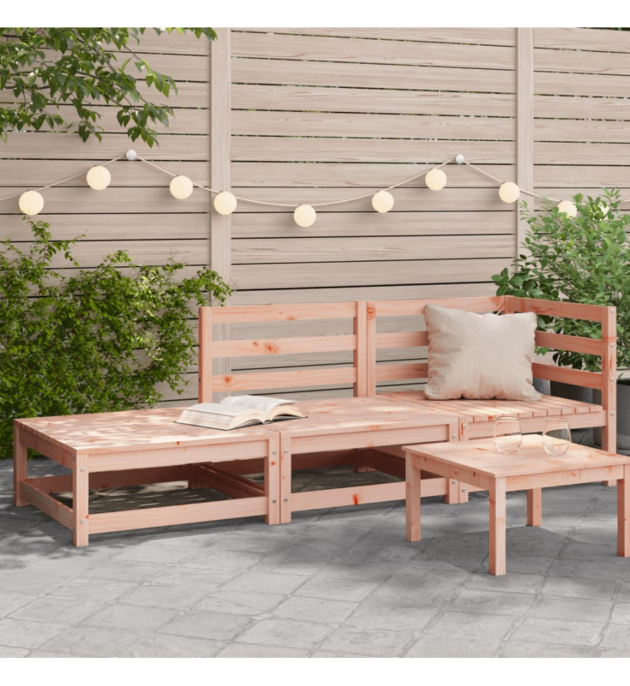 Canapé de jardin avec repose-pieds 2 places bois massif douglas Canapé de jardin avec repose-pieds 2 places bois massif douglas