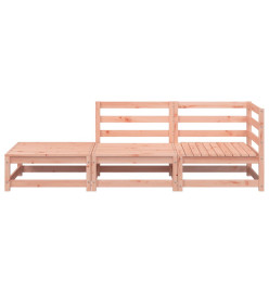 Canapé de jardin avec repose-pieds 2 places bois massif douglas
