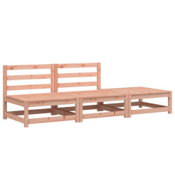 Canapé jardin sans accoudoirs repose-pieds bois massif douglas