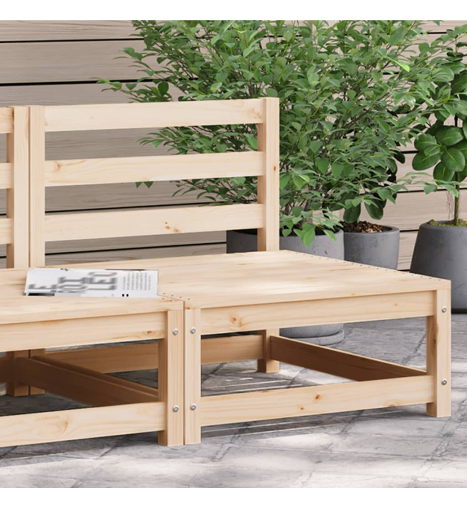 Canapé de jardin sans accoudoirs 70x70x67 cm bois de pin massif Canapé de jardin sans accoudoirs 70x70x67 cm bois de pin massif
