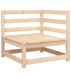 Canapé d'angle de jardin 70x70x67 cm bois de pin massif