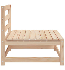 Canapés de jardin sans accoudoirs 3 pcs bois de pin massif