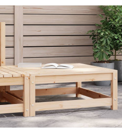 Repose-pied de jardin 70x70x30 cm bois de pin massif