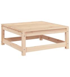Repose-pied de jardin 70x70x30 cm bois de pin massif