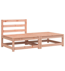 Canapé jardin sans accoudoirs repose-pieds bois massif douglas