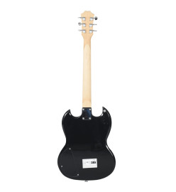 Guitare électrique pour débutants et sac marron et noir 4/4 39"