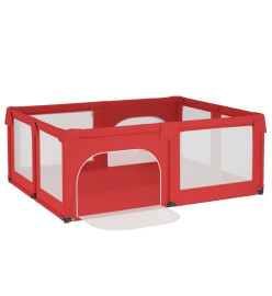 Parc pour bébé avec 2 portes Rouge Tissu Oxford