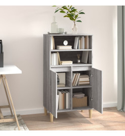 Buffet haut Sonoma gris 60x36x110 cm Bois d'ingénierie