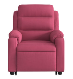 Fauteuil de massage inclinable Rouge bordeaux Velours