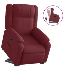 Fauteuil inclinable rouge bordeaux tissu