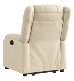 Fauteuil inclinable Crème Tissu