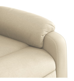 Fauteuil inclinable Crème Tissu