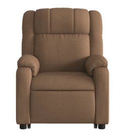 Fauteuil de massage inclinable Marron Tissu