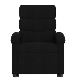 Fauteuil inclinable de massage électrique Noir Tissu