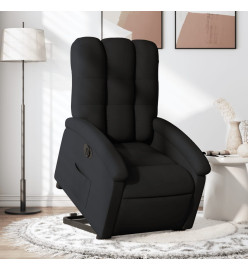 Fauteuil inclinable électrique noir tissu