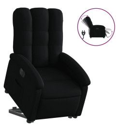 Fauteuil inclinable électrique noir tissu