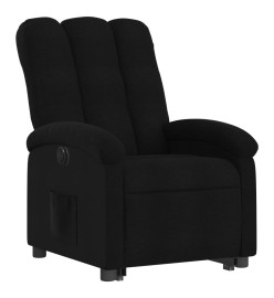 Fauteuil inclinable électrique noir tissu