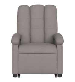 Fauteuil inclinable électrique taupe tissu