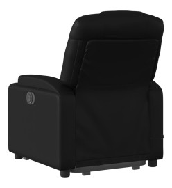 Fauteuil inclinable de massage Noir Similicuir