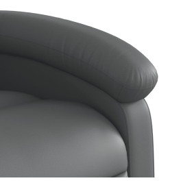 Fauteuil inclinable de massage Gris Similicuir