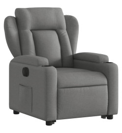 Fauteuil inclinable électrique gris foncé tissu