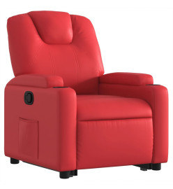 Fauteuil inclinable Rouge Similicuir